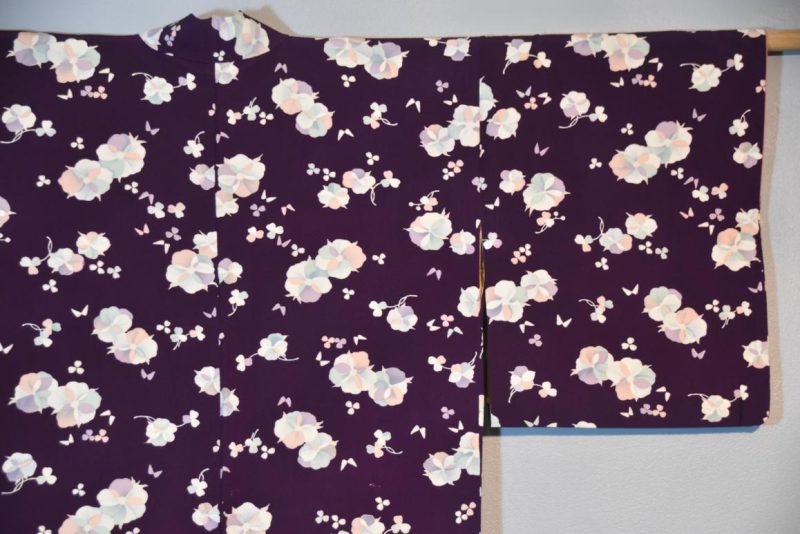 Purple Kimono with Floral Design - Image 5