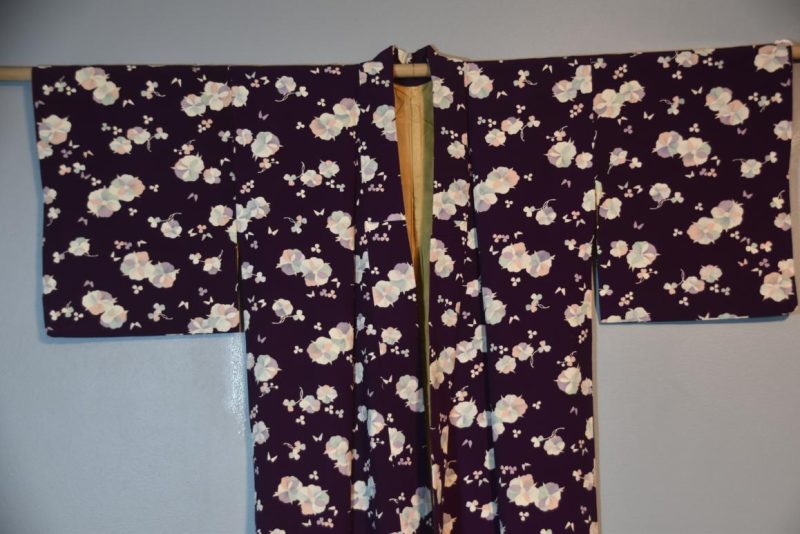 Purple Kimono with Floral Design - Image 3