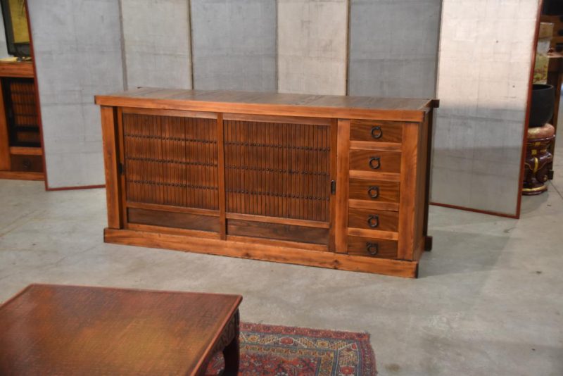 Antique Kitchen Chest Sideboard Width:1845mm.