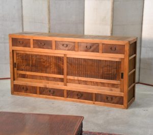 Antique Gifu Region Kitchen Chest Sideboard Width:1755mm