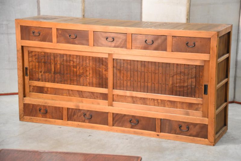 Antique Gifu Region Kitchen Chest Sideboard Width:1755mm - Image 14