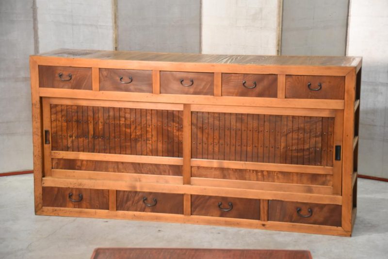 Antique Gifu Region Kitchen Chest Sideboard Width:1755mm - Image 13