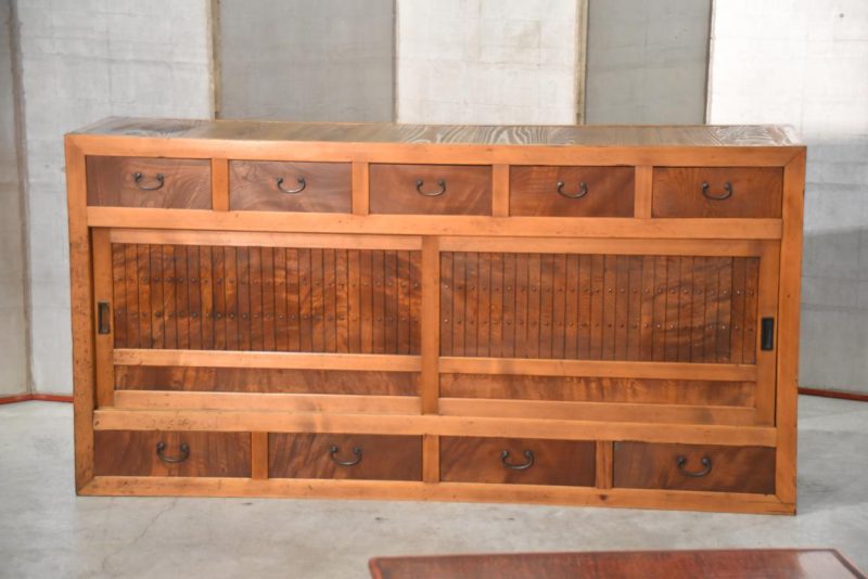 Antique Gifu Region Kitchen Chest Sideboard Width:1755mm - Image 12