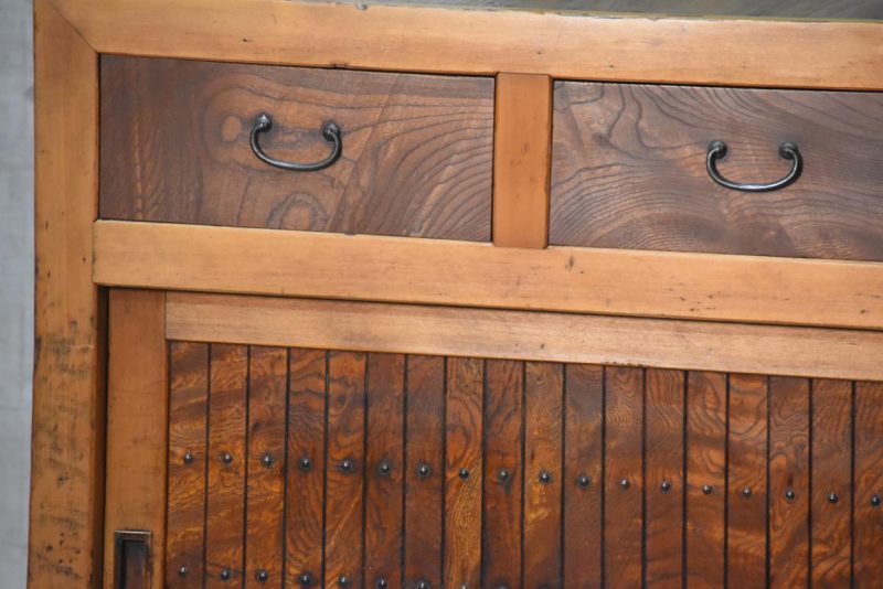 Antique Gifu Region Kitchen Chest Sideboard Width:1755mm - Image 10