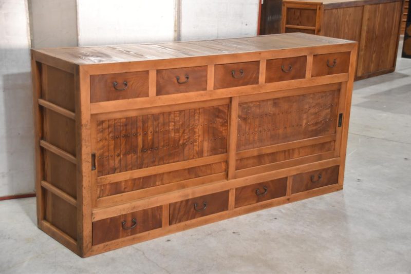 Antique Gifu Region Kitchen Chest Sideboard Width:1755mm - Image 2