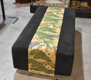 Vintage Japanese Maru Obi Sash Table Runner Width:4000mm