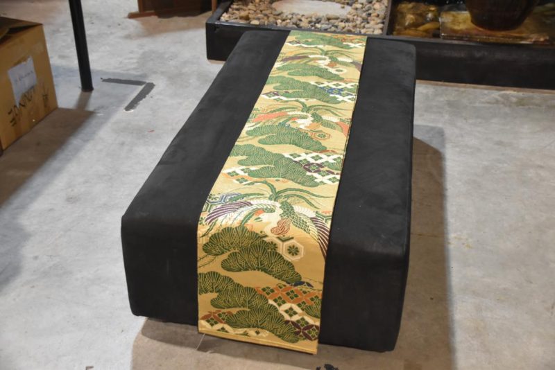 Vintage Japanese Maru Obi Sash Table Runner Width:4000mm