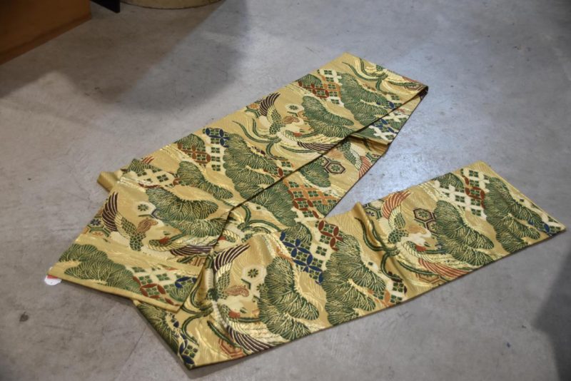 Vintage Japanese Maru Obi Sash Table Runner Width:4000mm - Image 4