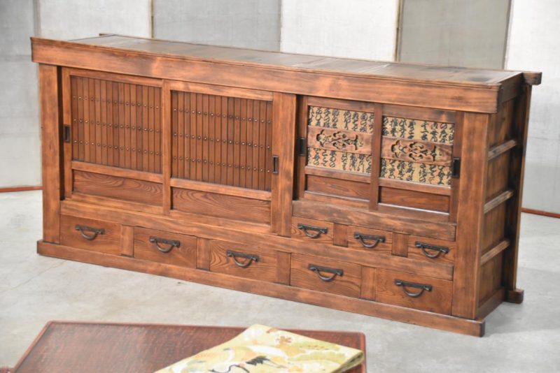 Antique Kitchen Chest Sideboard Width:1840mm - Image 2
