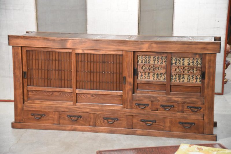 Antique Kitchen Chest Sideboard Width:1840mm - Image 10