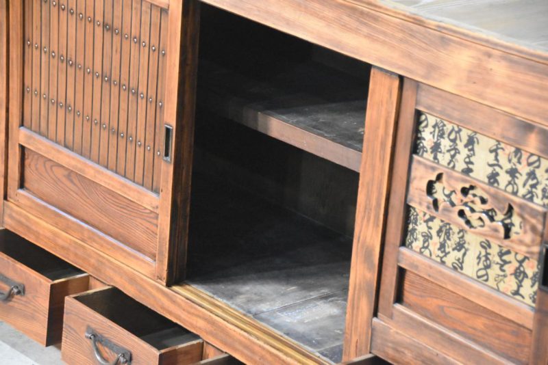 Antique Kitchen Chest Sideboard Width:1840mm - Image 4