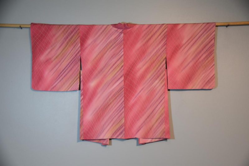 Pink and Mauve Japanese Silk Haori