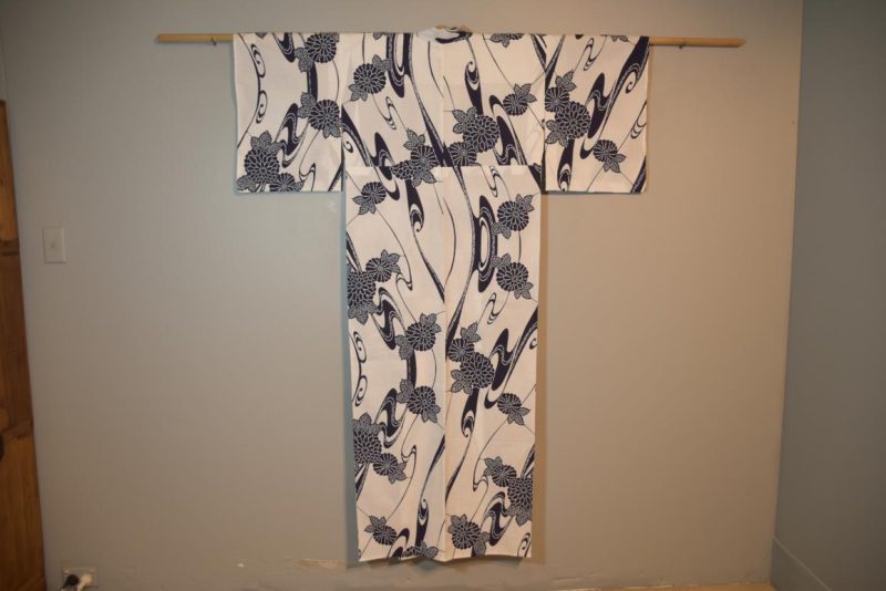 Blue and White Cotton Yukata