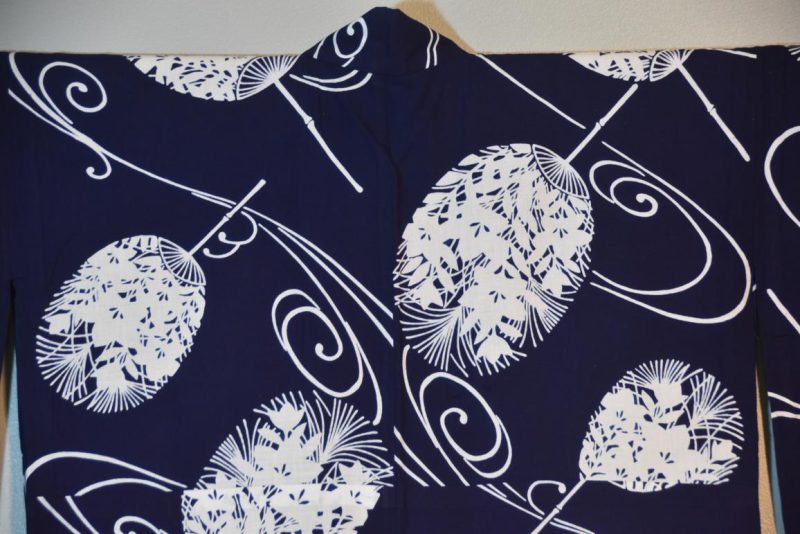 Blue and White Cotton Yukata - Image 2