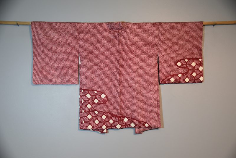 Japanese Silk Shibori Haori from Japan