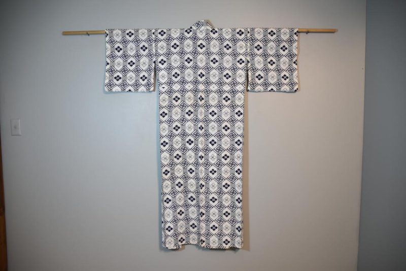 Blue and White Cotton Yukata