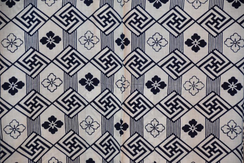 Blue and White Cotton Yukata - Image 6
