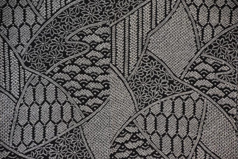 Shibori Pattern in Black and White  Copy - Image 2