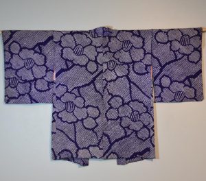 A Shibori tie dyed silk Hoari