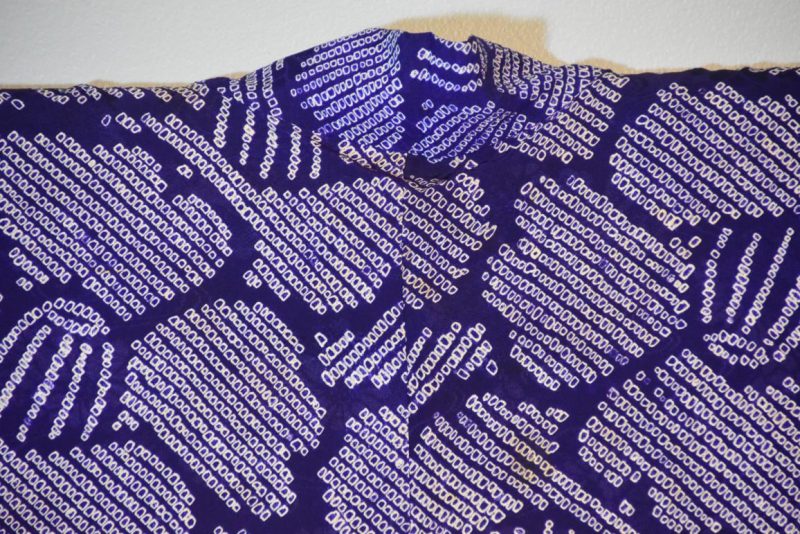 A Shibori tie dyed silk Hoari - Image 6