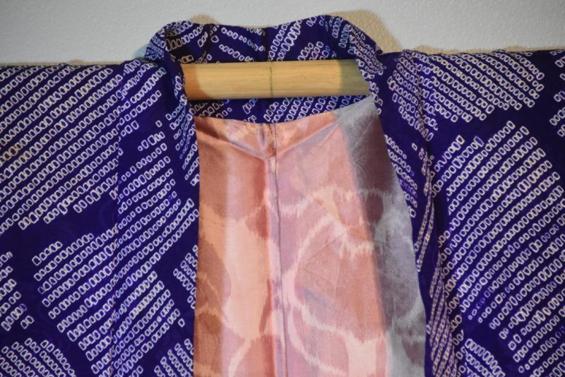 A Shibori tie dyed silk Hoari - Image 5