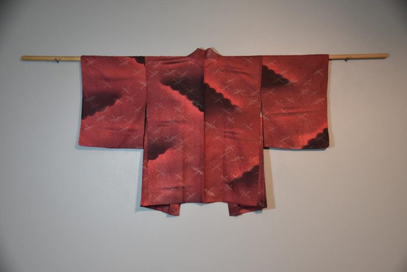 Vintage Silk Jacquard Haori Jacket - Image 2