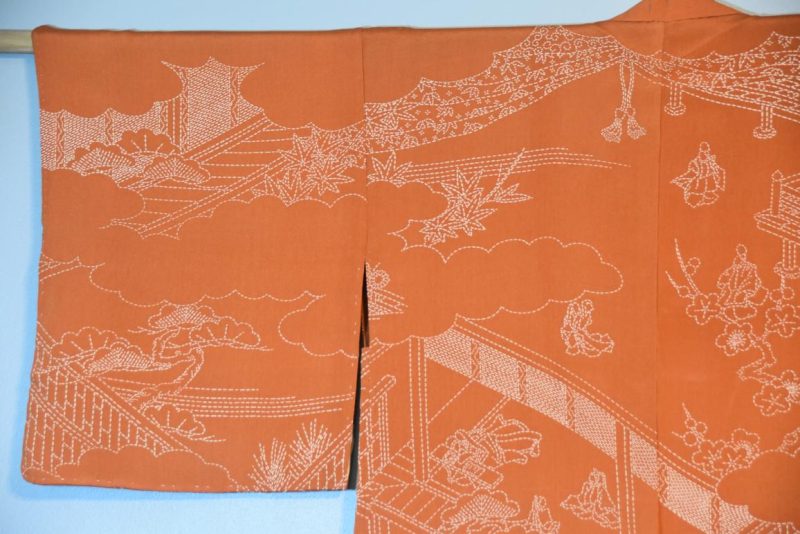Vintage Silk Haori Jacket - Image 5