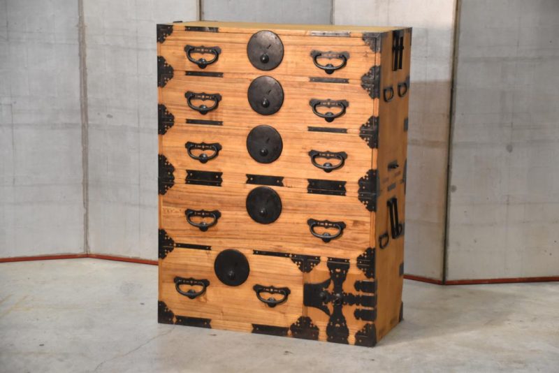 Antique 2 Section Clothing Chest 4 Drawers Width:885mm