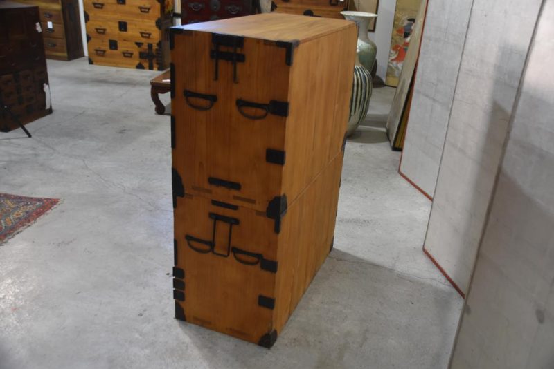 Antique 2 Section Clothing Chest 4 Drawers Width:885mm - Image 5