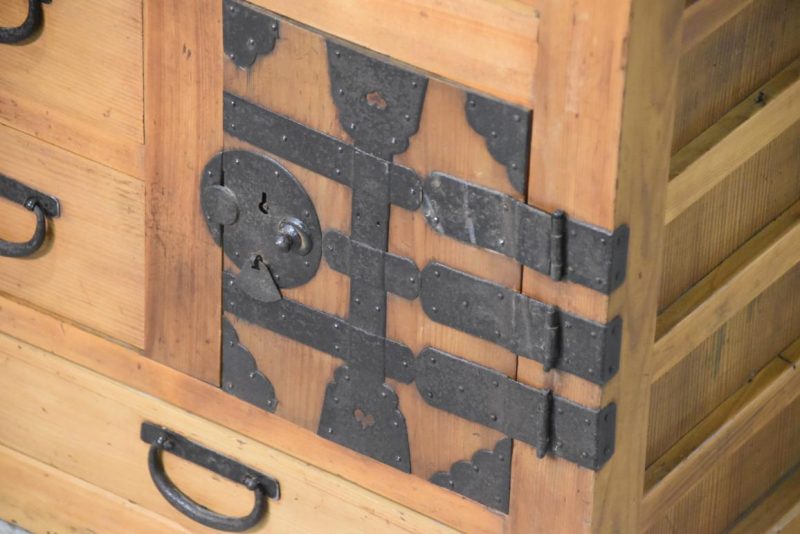 Antique Gifu Region Double Merchant Chest Width:830mm - Image 6