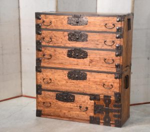 Edo Period Clothing Chest (2 Sections) Width:1030mm