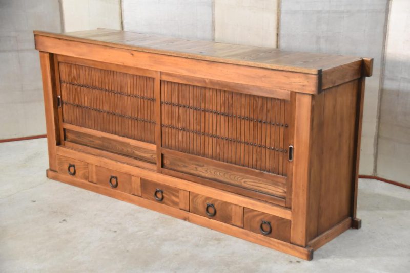 Antique Kitchen Chest Sideboard Width:1800mm - Image 7