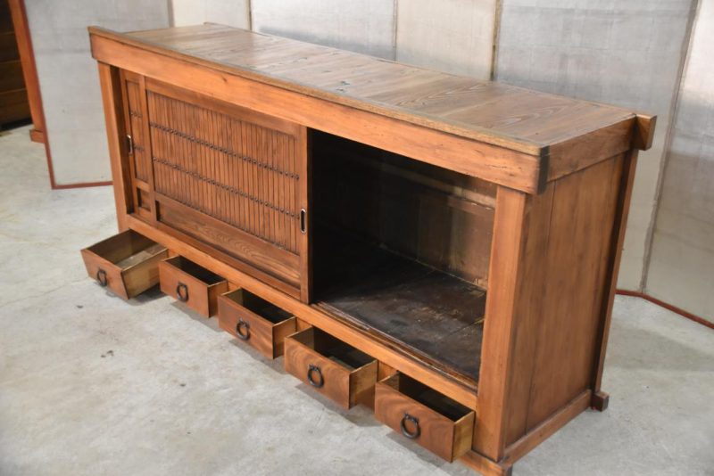 Antique Kitchen Chest Sideboard Width:1800mm - Image 6
