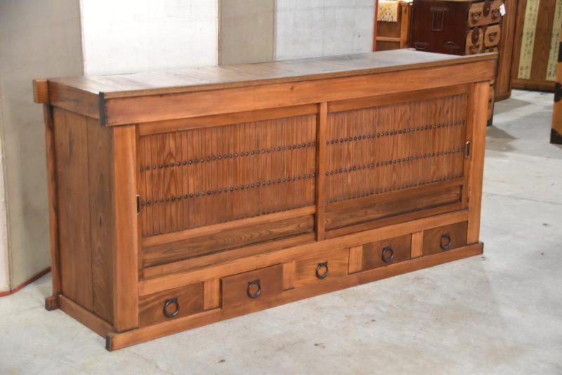 Antique Kitchen Chest Sideboard Width:1800mm - Image 3