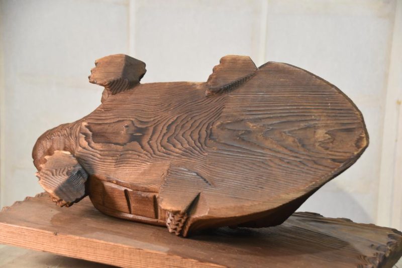 Carved Cedar Turtle Width:480mm - Image 3