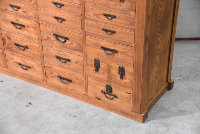 Antique Misedansu Shop Display Chest Width:1760mm - Image 10