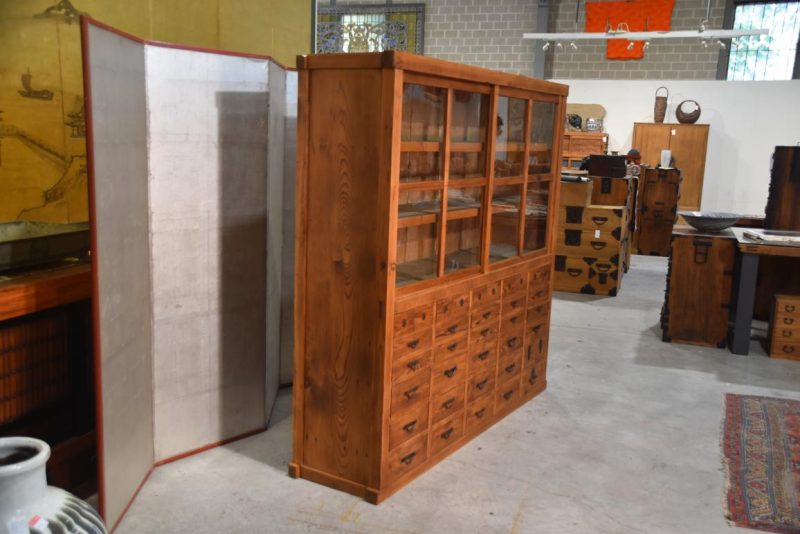 Antique Misedansu Shop Display Chest Width:1760mm - Image 2