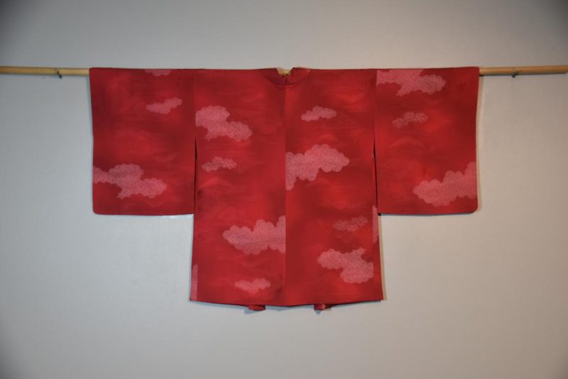 Red Silk Japanese Haori