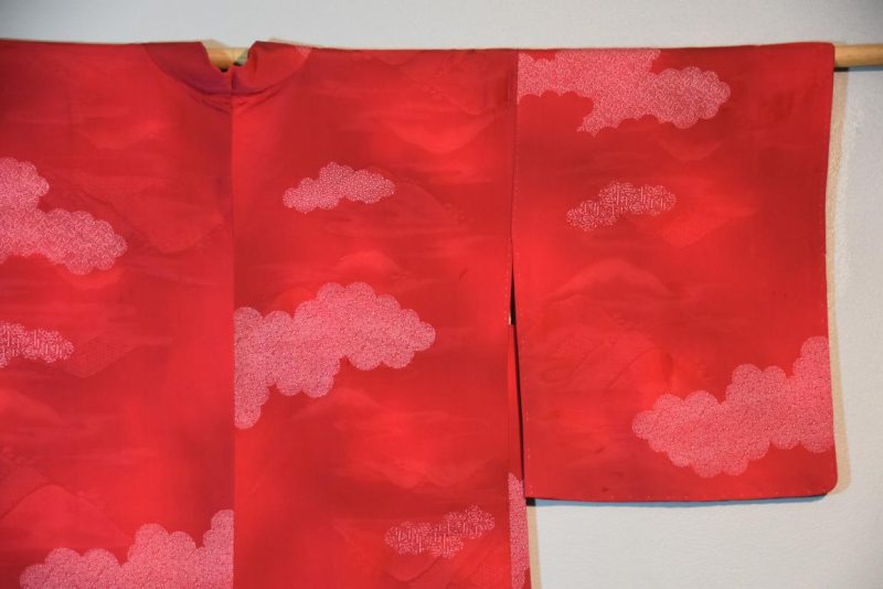 Red Silk Japanese Haori - Image 2