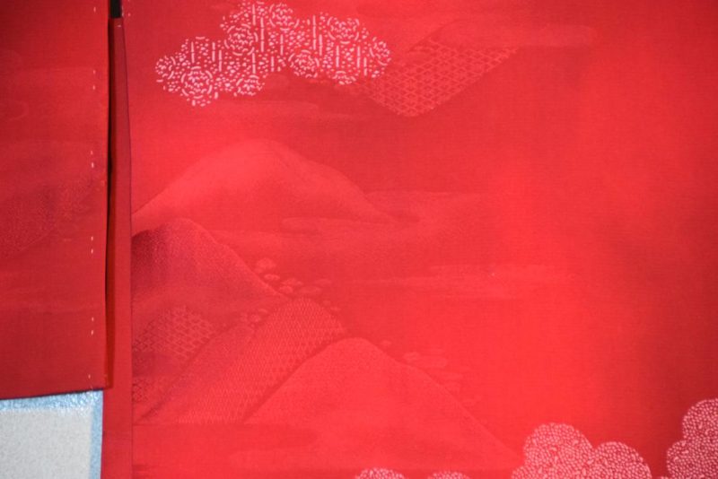 Red Silk Japanese Haori - Image 6