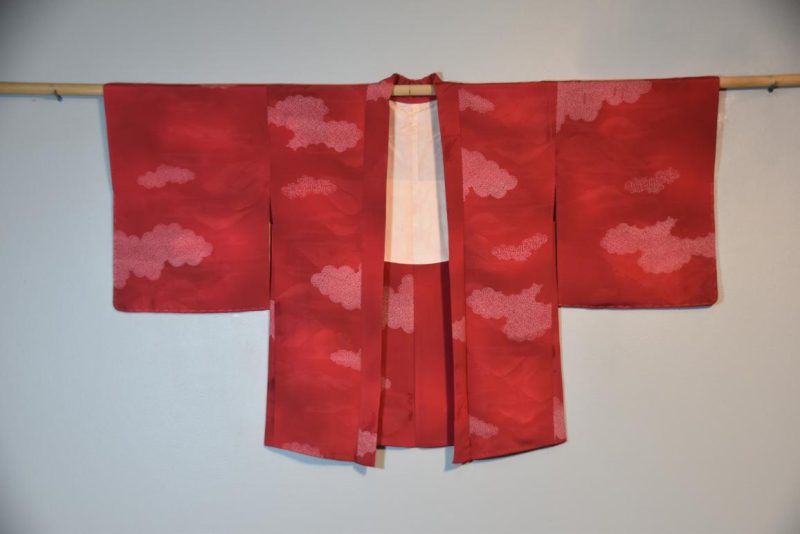 Red Silk Japanese Haori - Image 5