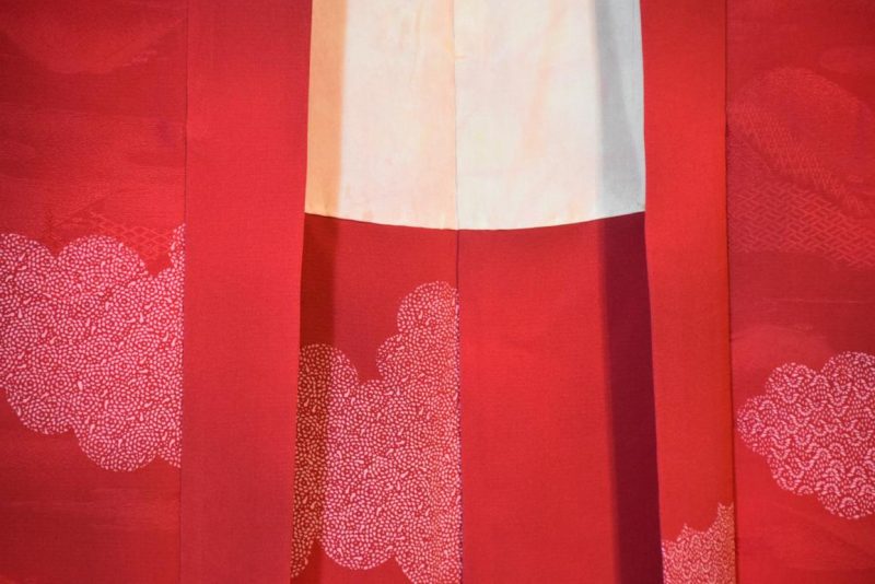 Red Silk Japanese Haori - Image 4