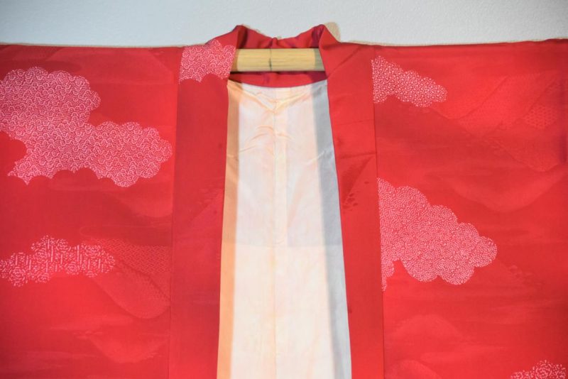 Red Silk Japanese Haori - Image 3