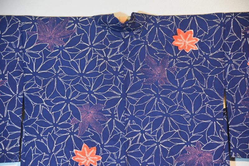 Blue Silk Japanese Haori - Image 2