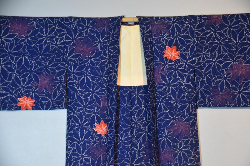 Blue Silk Japanese Haori - Image 4