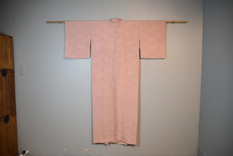 Dusty Pink Vintage Silk Kimono