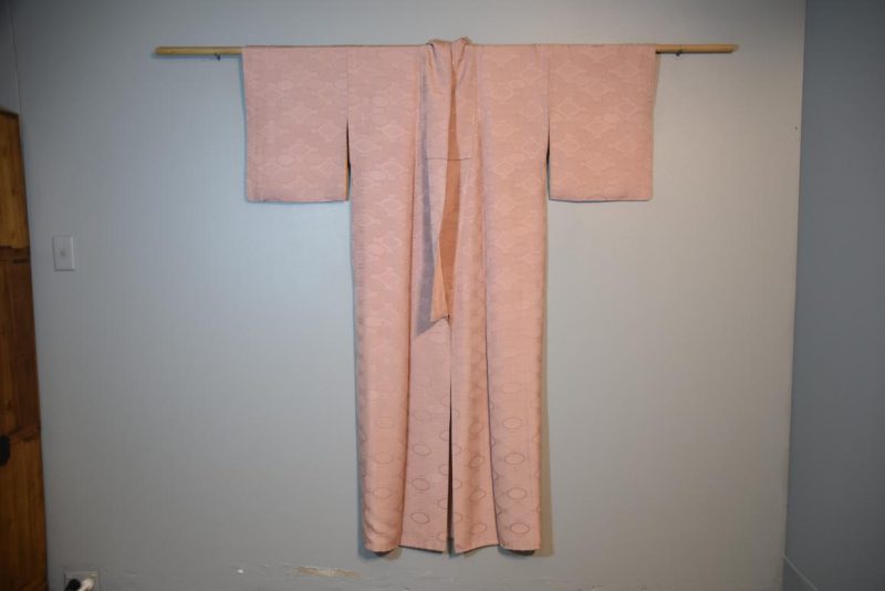 Dusty Pink Vintage Silk Kimono - Image 3