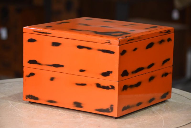 Negoro Lacquer Jubako Stacking Box Width:242mm - Image 2