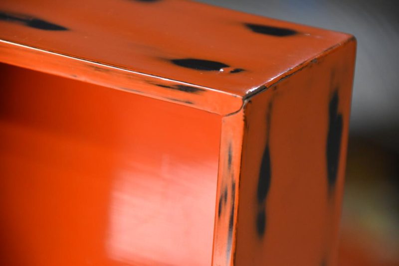 Negoro Lacquer Jubako Stacking Box Width:242mm - Image 4