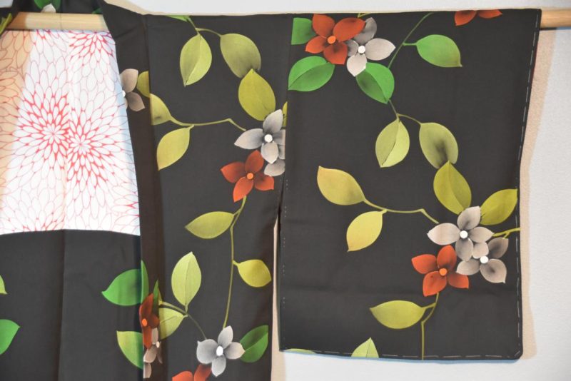 Floral Vintage Silk Haori Jacket - Image 6